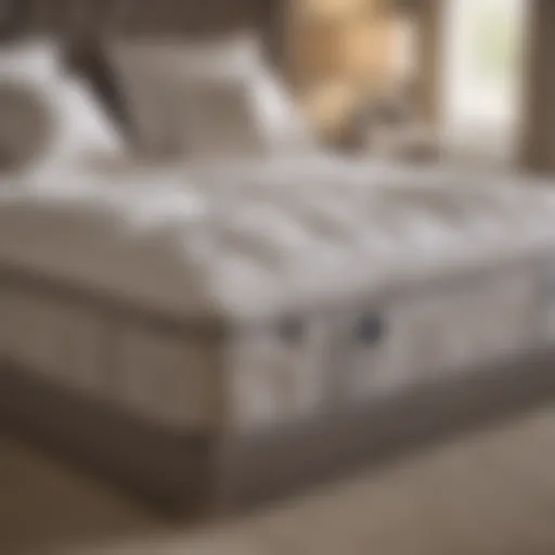 Luxurious Saatva King Size Bed with Plush Pillow Top