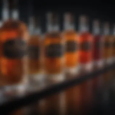 Luxurious spirits assortment from top UK alcohol delivery platforms