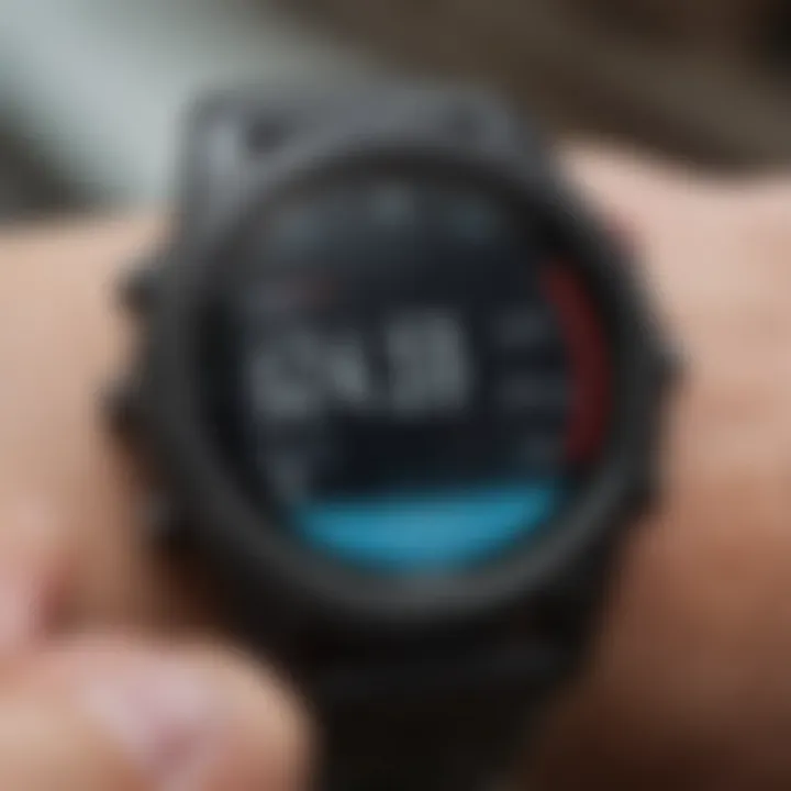 Garmin smartwatch displaying daily activity tracking