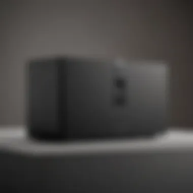 Minimalistic Sonos Sub Cover in Matte Black