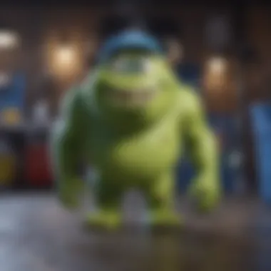 Monster Inc merchandise on Disney Plus platform