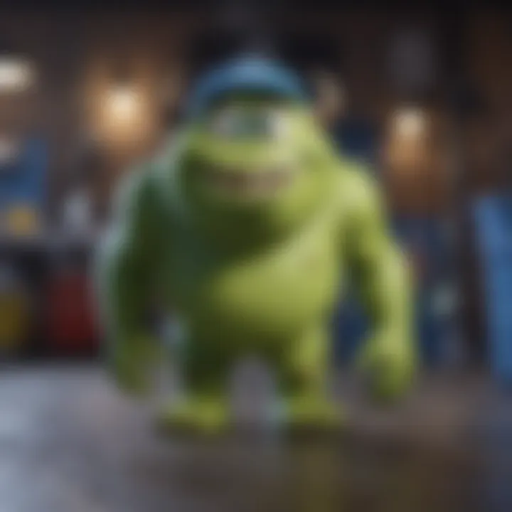 Monster Inc merchandise on Disney Plus platform