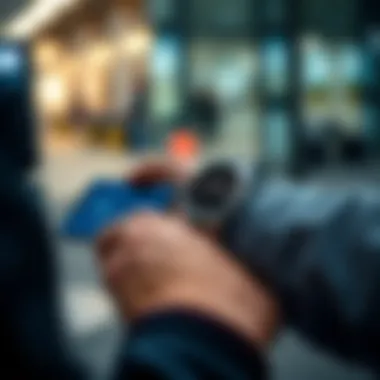 Seamless Connectivity of Mont Blanc Summit 2 Mont Blanc Summit 2 smartwatch paired with a smartphone, demonstrating seamless connectivity.