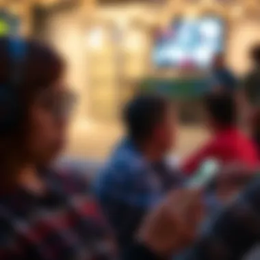 User enjoying multimedia content on a mobile device