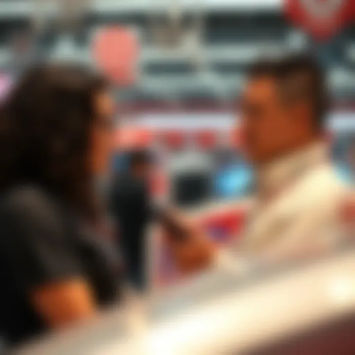 Customer Inquiry on PS5 Availability Customer engaging with an employee about PS5 availability