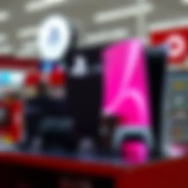 PlayStation 5 Console Display PlayStation 5 console displayed prominently in-store