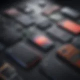 Visual representation of various phone models available for contract upgrade