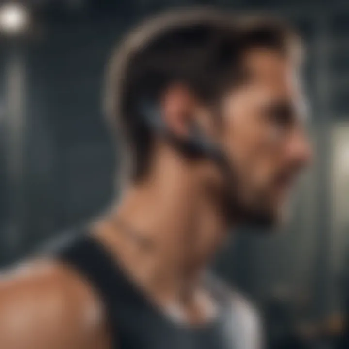 In-ear headphones with extended battery life for long workouts