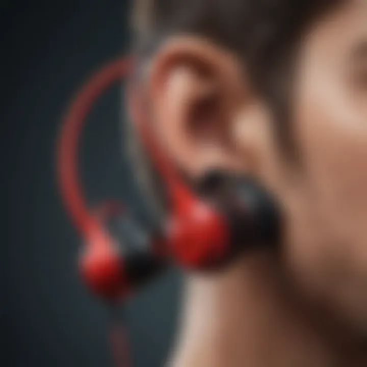 Durable in-ear headphones designed for intense physical activity