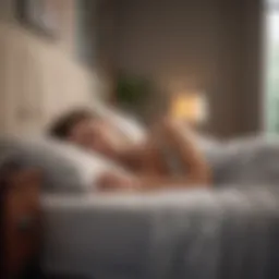 Woman Sleeping Peacefully in a Serene Bedroom Setting