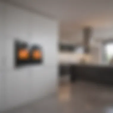 Energy-Efficient Thermostat in Contemporary Kitchen