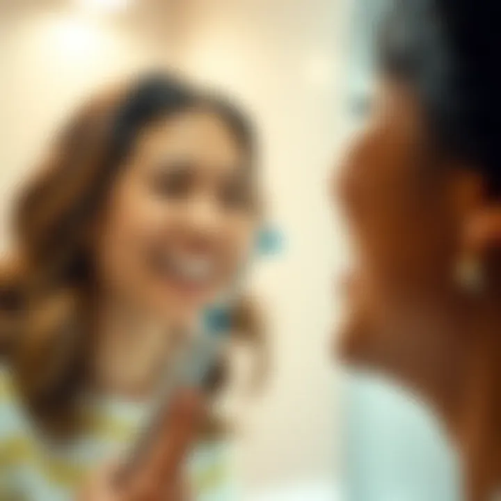 Enhanced Oral Hygiene Experience User enjoying the benefits of the Panasonic Diamond Toothbrush