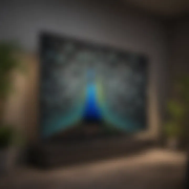 Smart TV with Peacock app installation