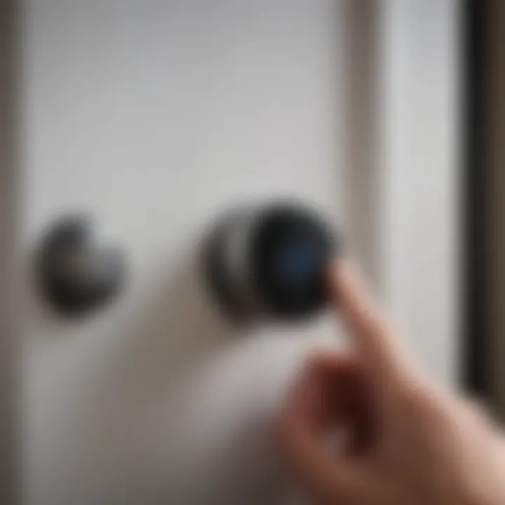 Person Installing Nest Doorbell Battery