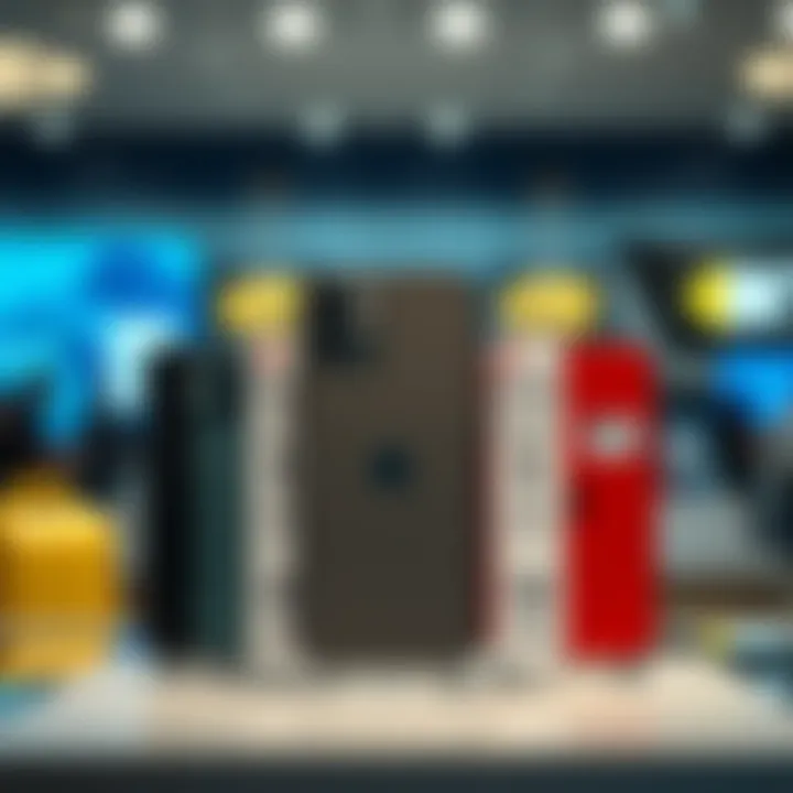 Pricing Structure for the iPhone 11 iPhone 11 displayed with pricing tags