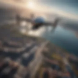 Aerial Drone in Precision Flight
