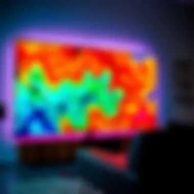 Samsung 58 Inch TV displaying vibrant colors