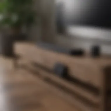 Samsung soundbar with highlighted connectivity options