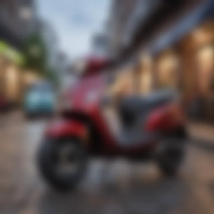 Diverse range of scooters displayed for selection