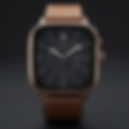 Sleek design of the Watch app interface