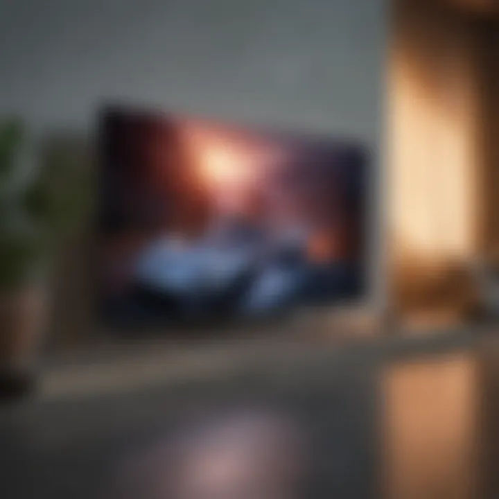 Sleek 65-inch TV with Dolby Vision technology