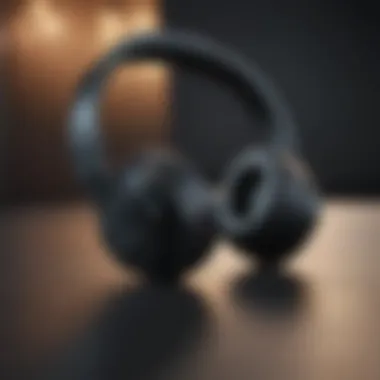 Sleek Modern Design of Sony Wireless Headphones Sony wireless headphones in sleek modern design