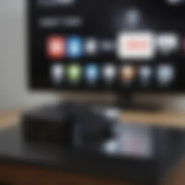 Apple TV Box interface showcasing various streaming apps