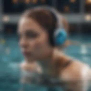 Swimming headphones offering a seamless listening experience