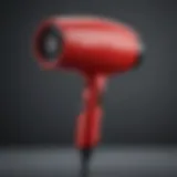 Compact travel hairdryer with dual voltage