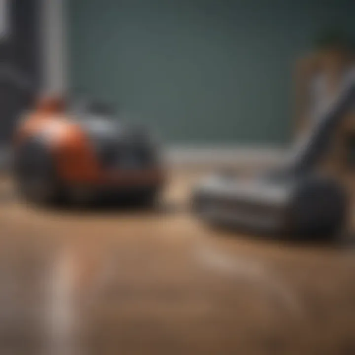 Innovative features of a portable vacuum cleaner highlighted