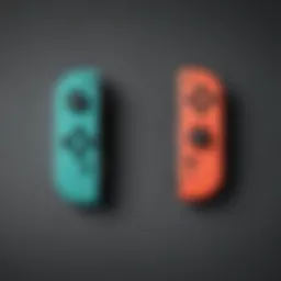 Colorful Nintendo Joy-Con controllers displayed on a gaming console