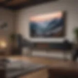 Elegant soundbar setup enhancing home entertainment