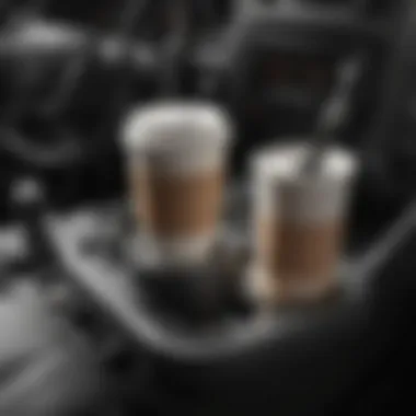 Diverse Materials and Styles of Cup Holder Phone Holders A variety of cup holder phone holders highlighting different materials and styles.