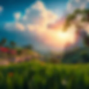 A vibrant digital landscape from a leading mobile game on iPhone