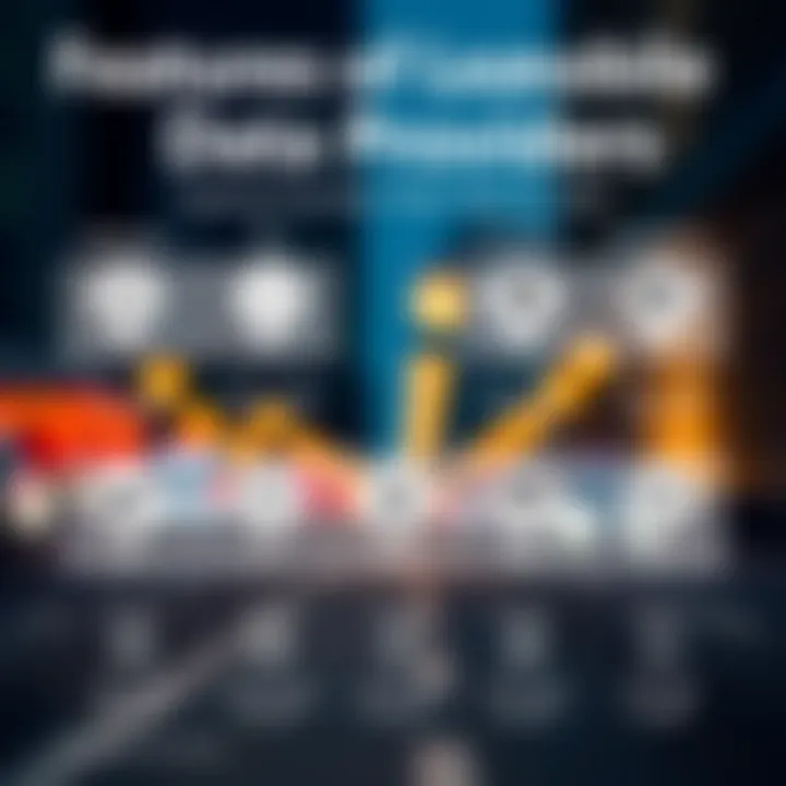 An infographic highlighting the features of top mobile data providers