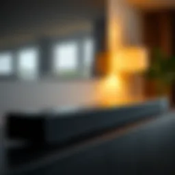 Innovative soundbar design showcasing sleek aesthetics