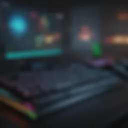 Keyboard with customizable RGB lighting