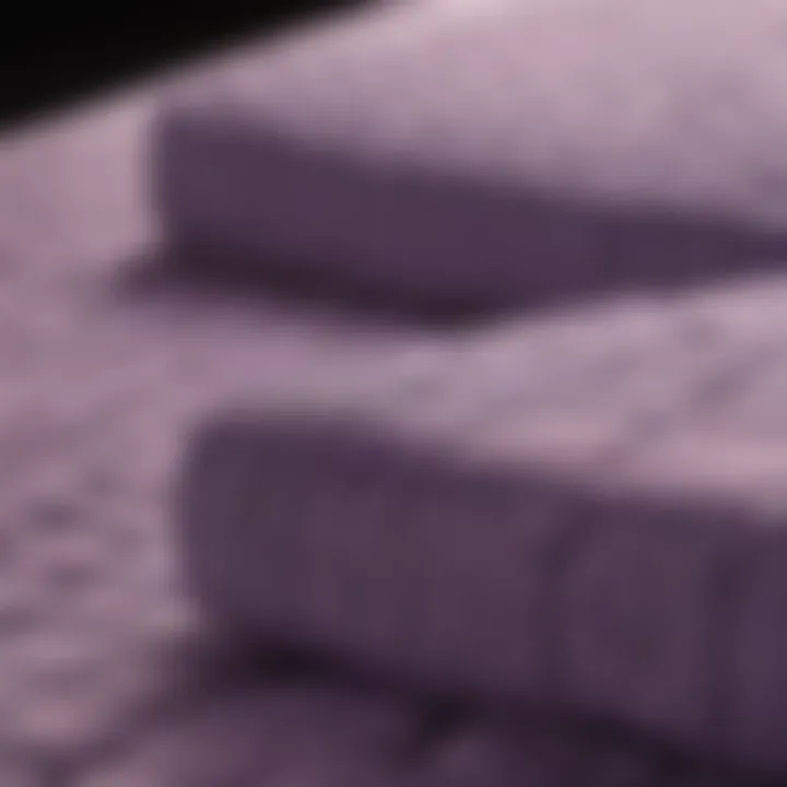 Close-up of Purple Mattress's innovative grid technology