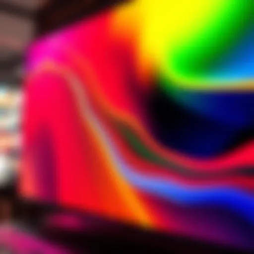 A stunning LG OLED display showcasing vibrant colors