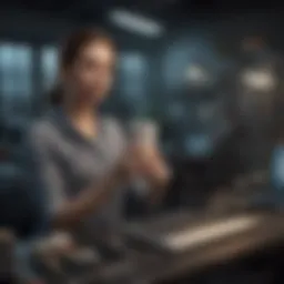 A digital workspace showcasing various photo editing tools and features
