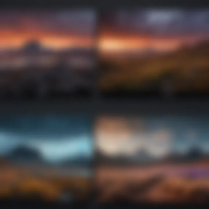 Comparison of different panel types used in UHD displays