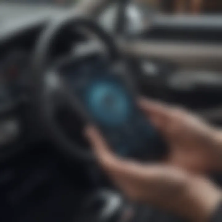 Smartphone unlocking a car