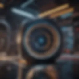 Abstract concept of futuristic technology