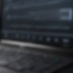 Overview of MacBook Pro with music software interface