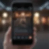 Smartphone displaying voice text feature