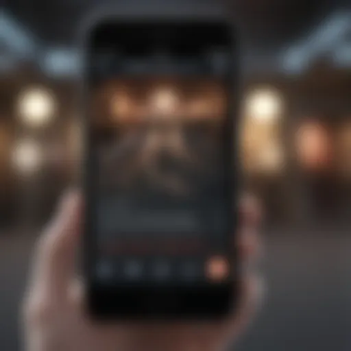 Smartphone displaying voice text feature