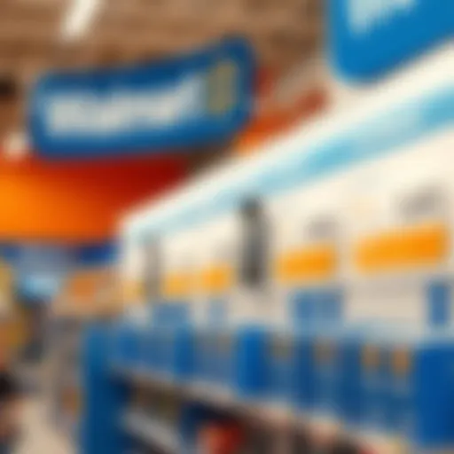 Walmart store showcasing cell phone plans for seniors