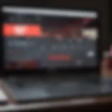 Watch ESPN logo on laptop screen